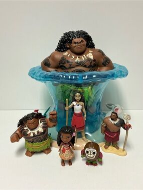 Disney Moana 2 Movie Theatre Popcorn Bucket - Blue Wave with Characters